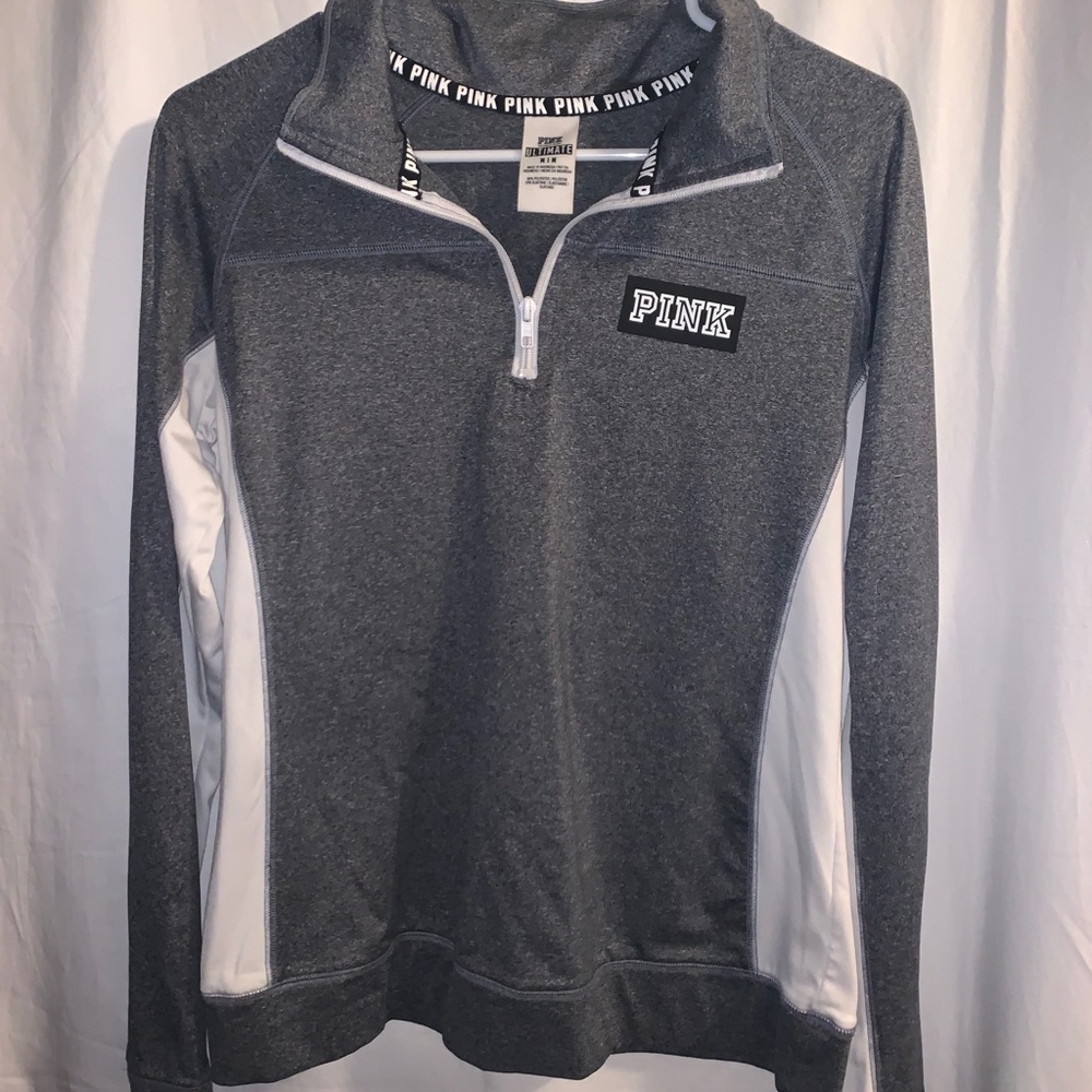 Pink quarter zip